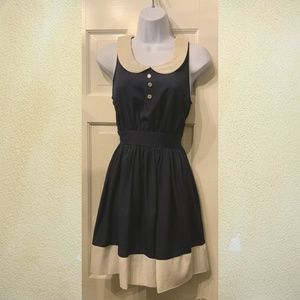 Navy blue retro dress